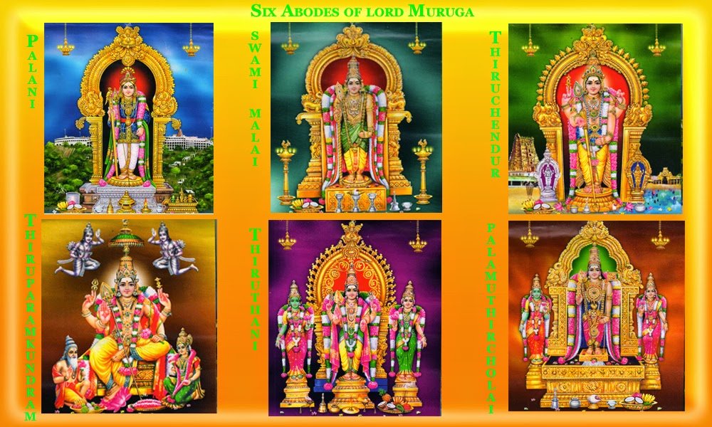 Six Abodes of Lord Muruga by Variyar Swamigal